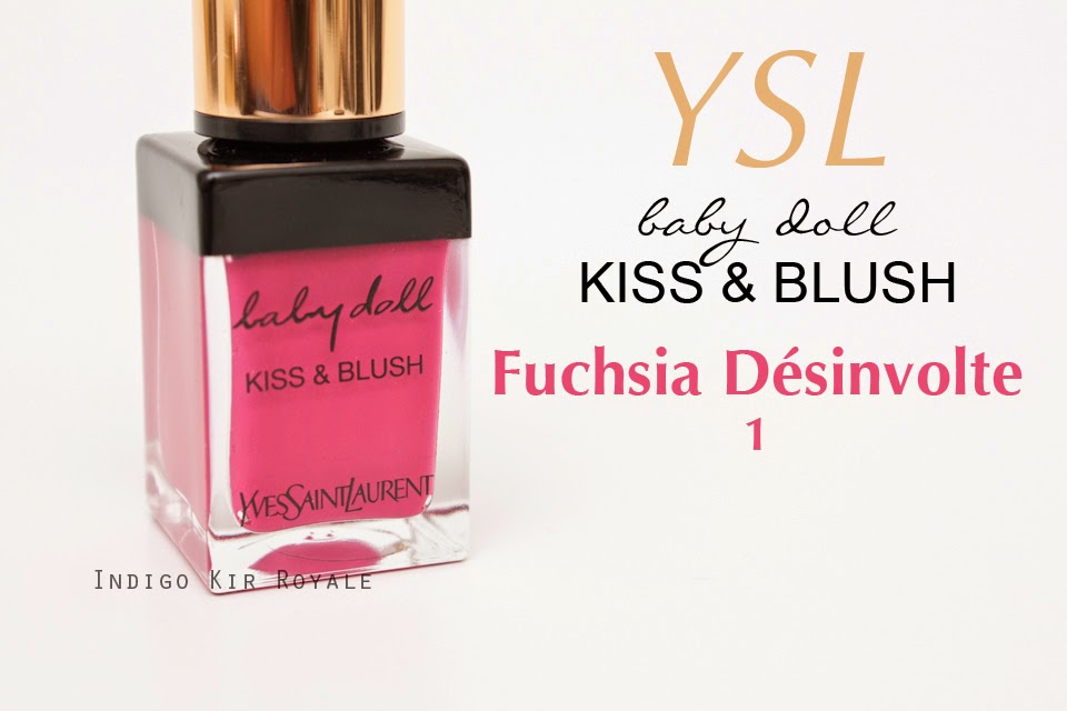 YSL BABYDOLL KISS AND BLUSH  # 01: Màu hồng Fuchsia
