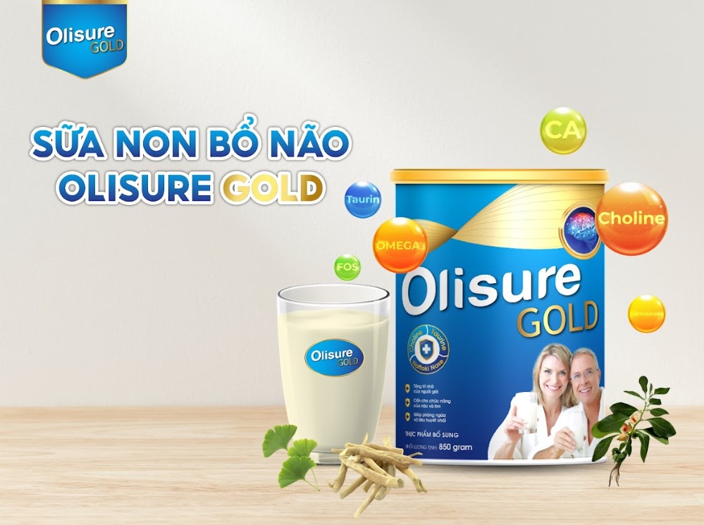 Sữa non bổ não Olisure Gold hỗ trợ phòng ngừa bệnh Alzheimer