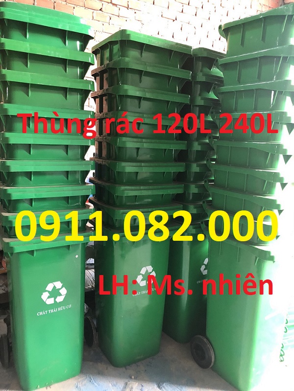 Chuyên sỉ lẻ thùng rác giá rẻ tại đồng tháp- Giảm giá thùng rác 120L 240L 660L- lh 0911082000