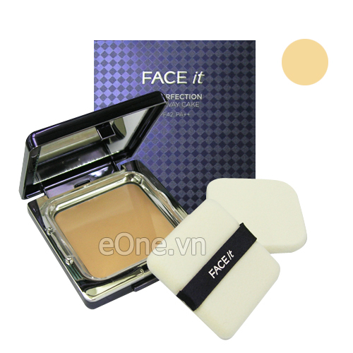 Phấn phủ 4D face it perfection two way cake SPF 42 PA++ the faceshop