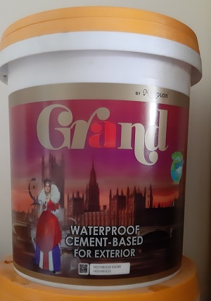 Sơn chống thấm gốc xi măng Mykolor Grand Waterproof Cement-Based For Exterior 18L