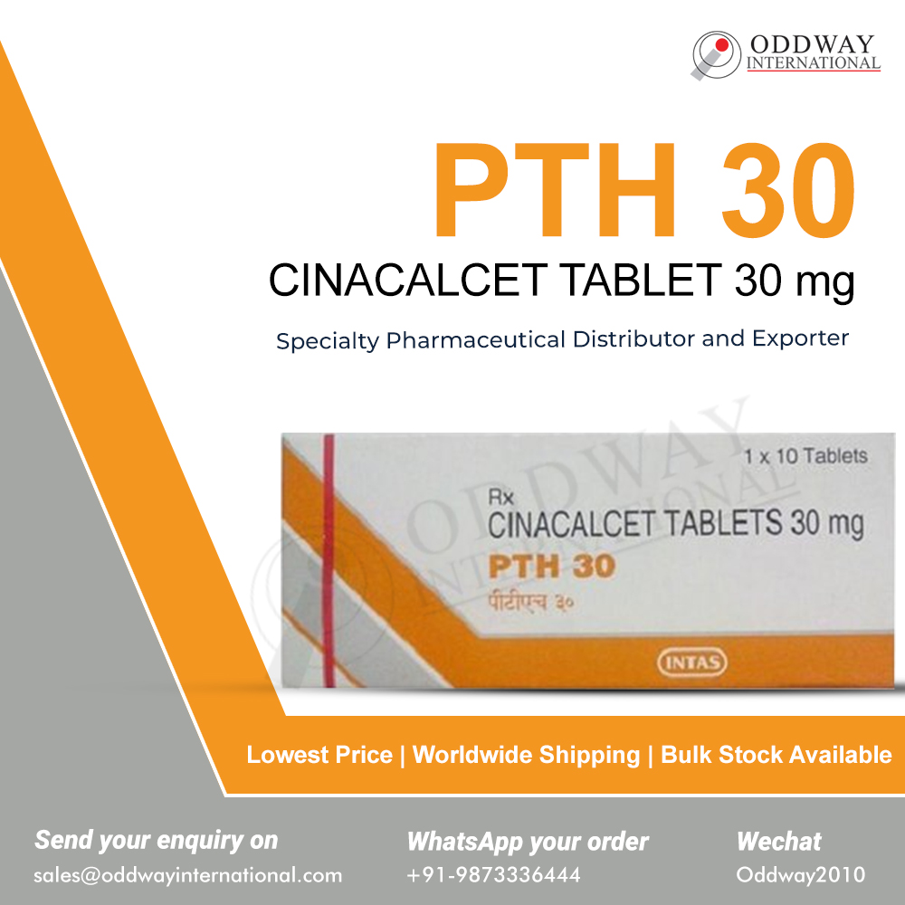 PTH 30mg Cinacalcet Tablet - Danh sách Sản phẩm Dược phẩm Intas