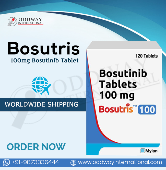 Mua Bosutris 100 mg Bosutinib Tablet 120's trực tuyến với giá thấp nhất